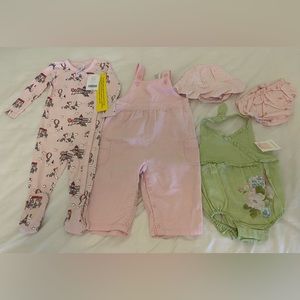 Vintage Janie and Jack and Gymboree Romper, Pajamas, Overalls, Hat, Diaper Cover